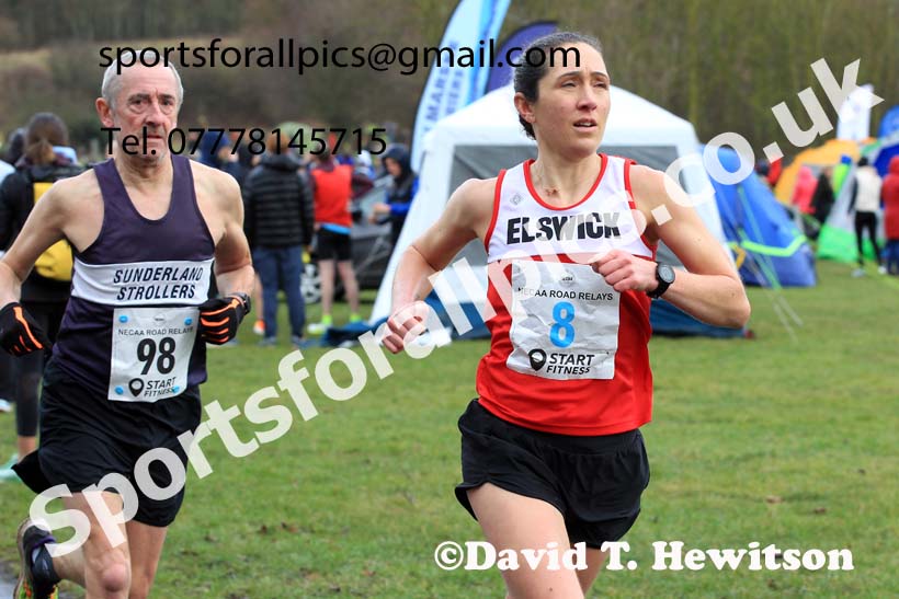 Senior Women and Veteran Women (Over 35s) and Vetreran Men (Over 50s), 2023 NECAA Royal Signals Relays, Hetton le Hole, County Durham. Photo: David T. Hewitson/Sports for All Pics